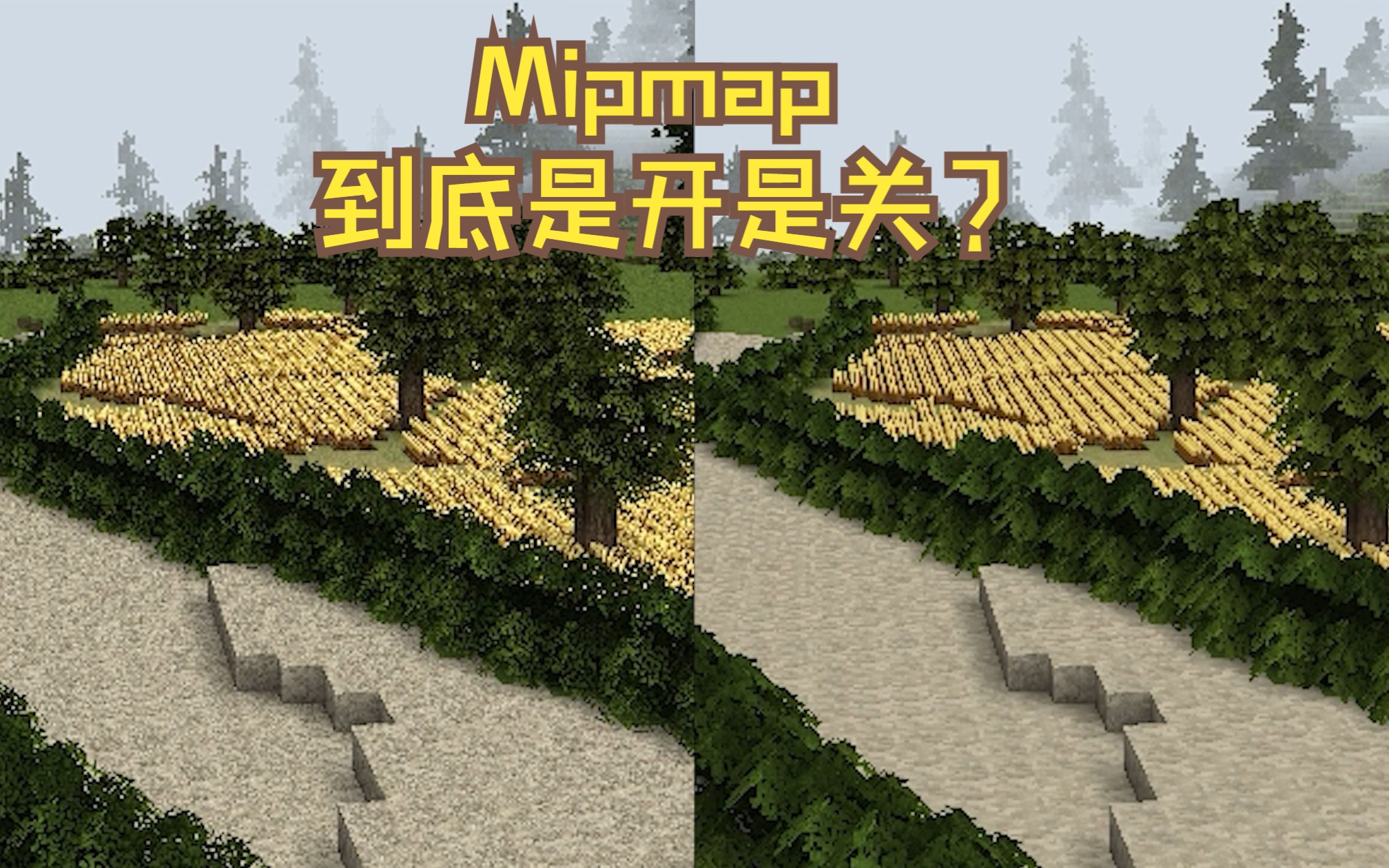 【MC】mipmap到底是干什么的?我的世界