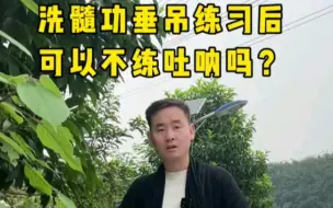 Download Video: 洗髓功垂吊练习后可以不练吐纳吗？