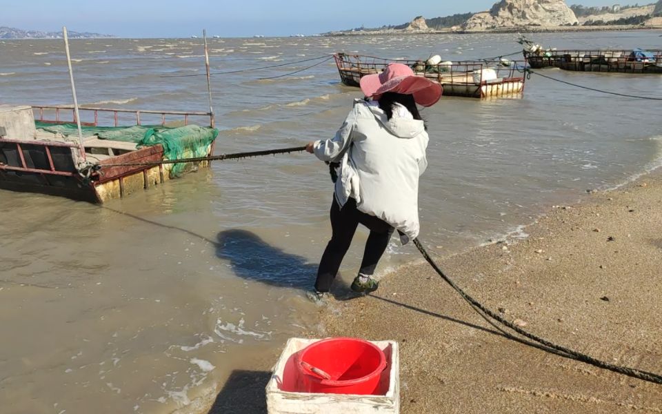 丽芳赶海抓青蟹,淤泥里青蟹大又肥,收获还可以_哔哩哔哩)つロ