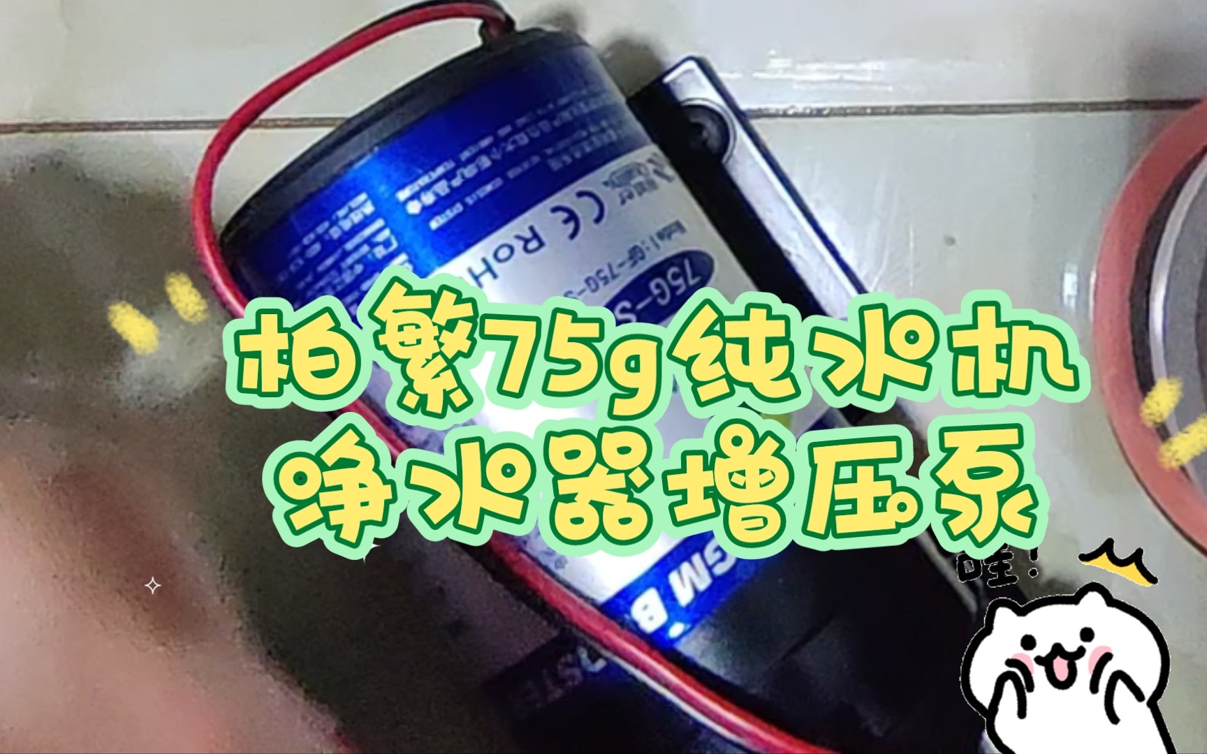 【开箱】+柏繁75g纯水机净水器增压泵哔哩哔哩bilibili