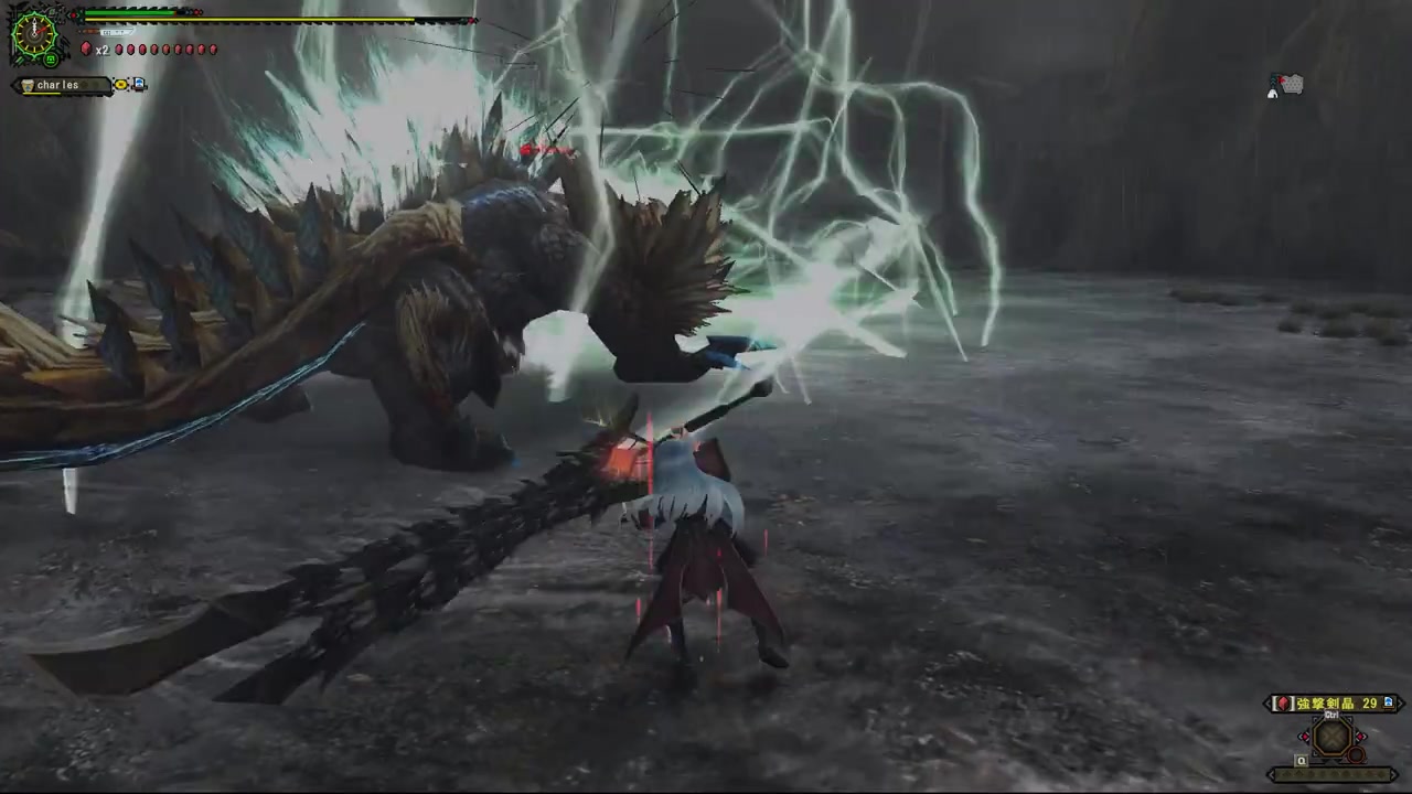 【转】【mhf-z】极吼雷狼龙 大剑hs流solo