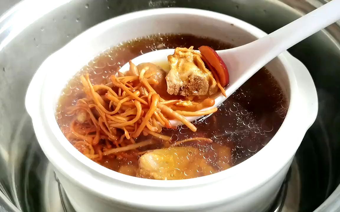 广东靓汤:虫草花太子参汤,一周煲2次,大人孩子一起提高免疫力