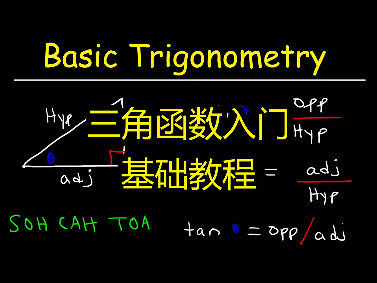 三角函数入门:基础教程  The Organic Chemistry Tutor哔哩哔哩bilibili