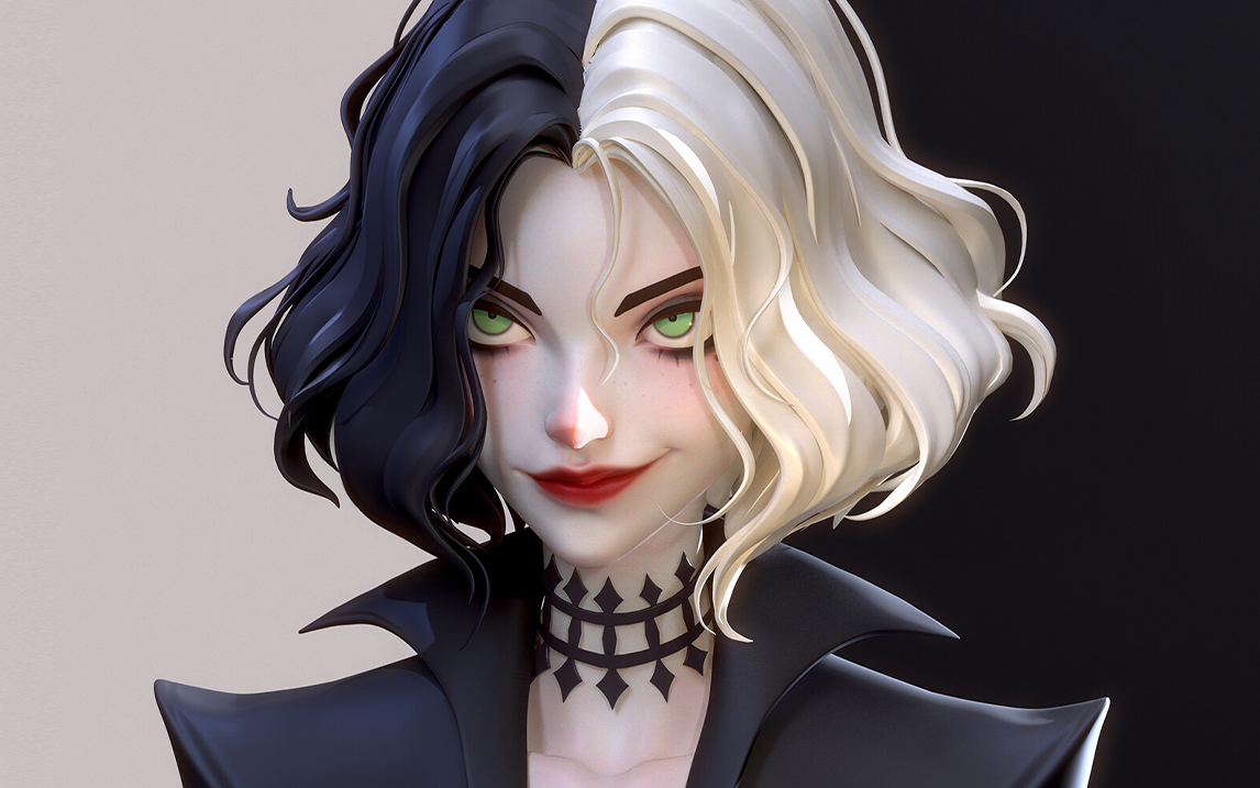 zbrush人物角色建模零基础高模雕刻教程