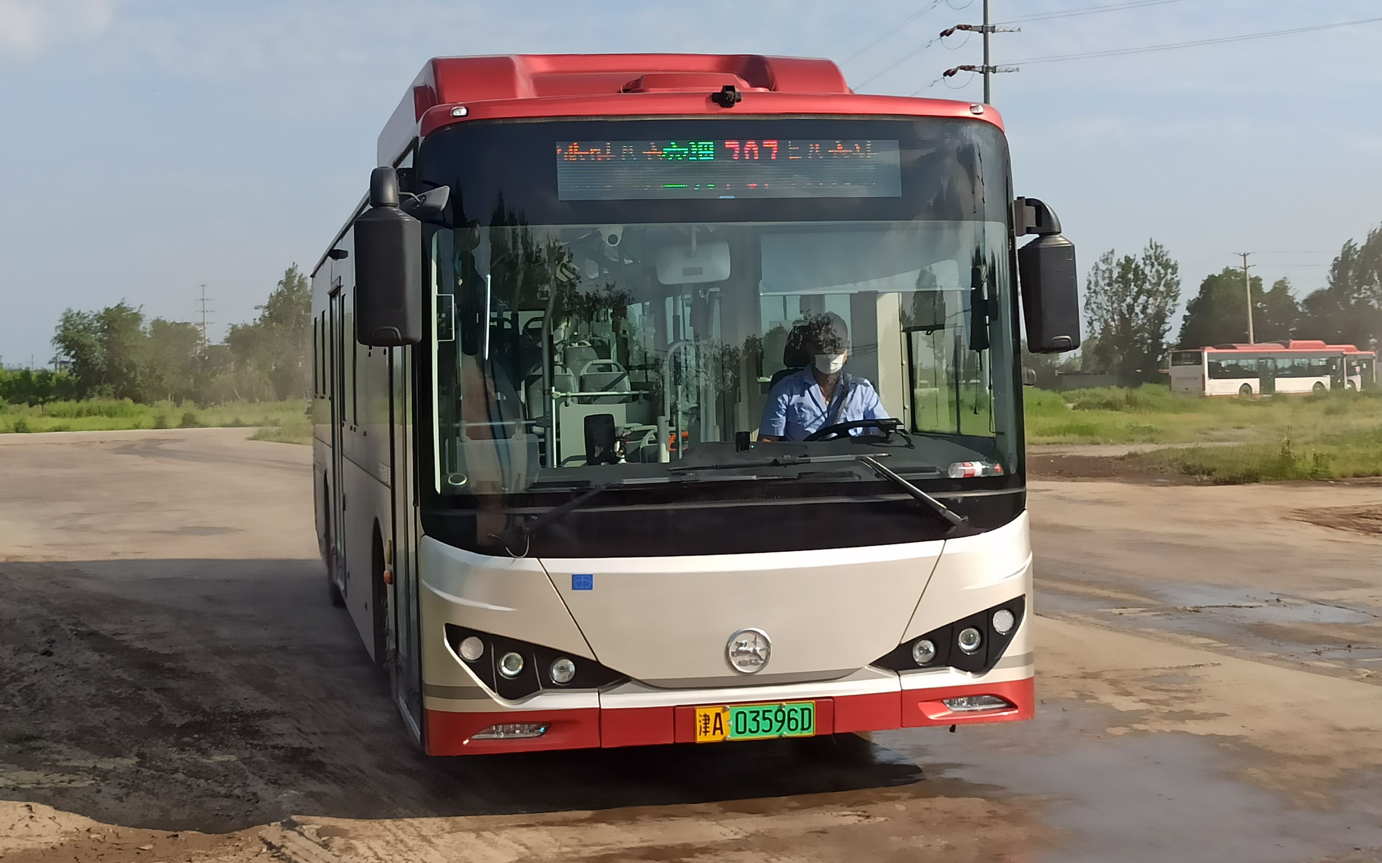 天津公交pov707路安华道公交站海光寺公交站