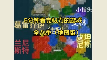 6分钟看完《权力的游戏》全八季剧情(纯地图版)哔哩哔哩bilibili