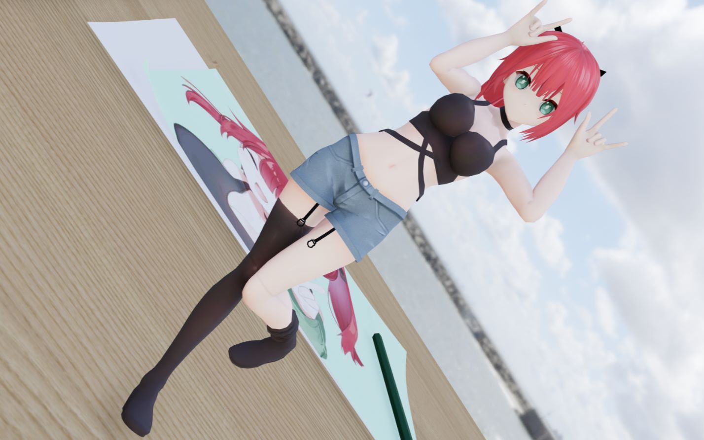 早安,舰长们!【绯赤艾利欧/MMD】哔哩哔哩bilibili