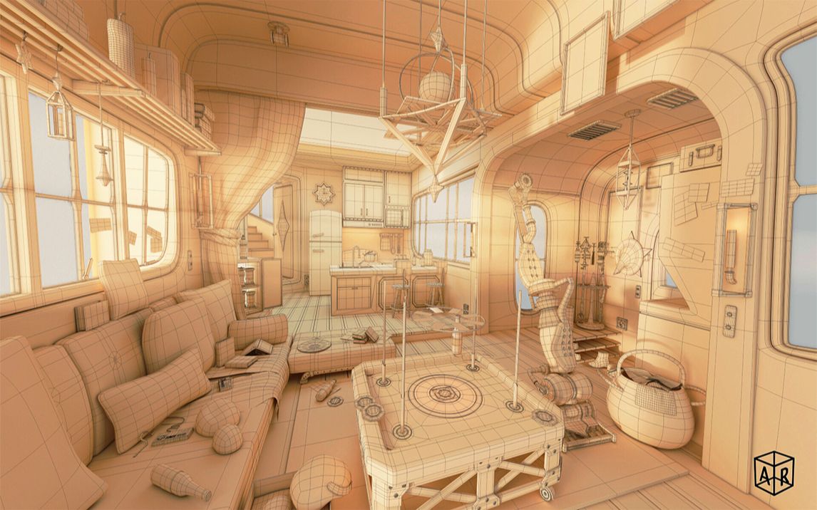 3dmax场景建模新手入门场景公寓模型教学室内设计3dmax室内房屋建模