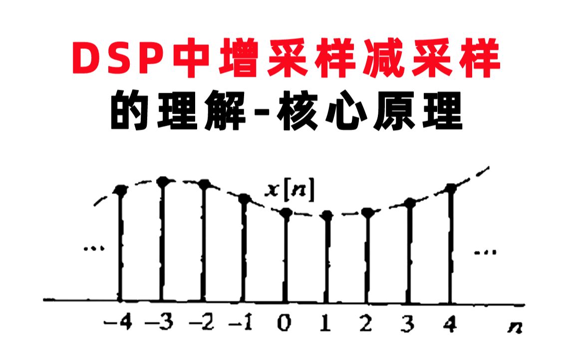 【数字信号处理考研】DSP中增采样减采样的理解核心原理哔哩哔哩bilibili