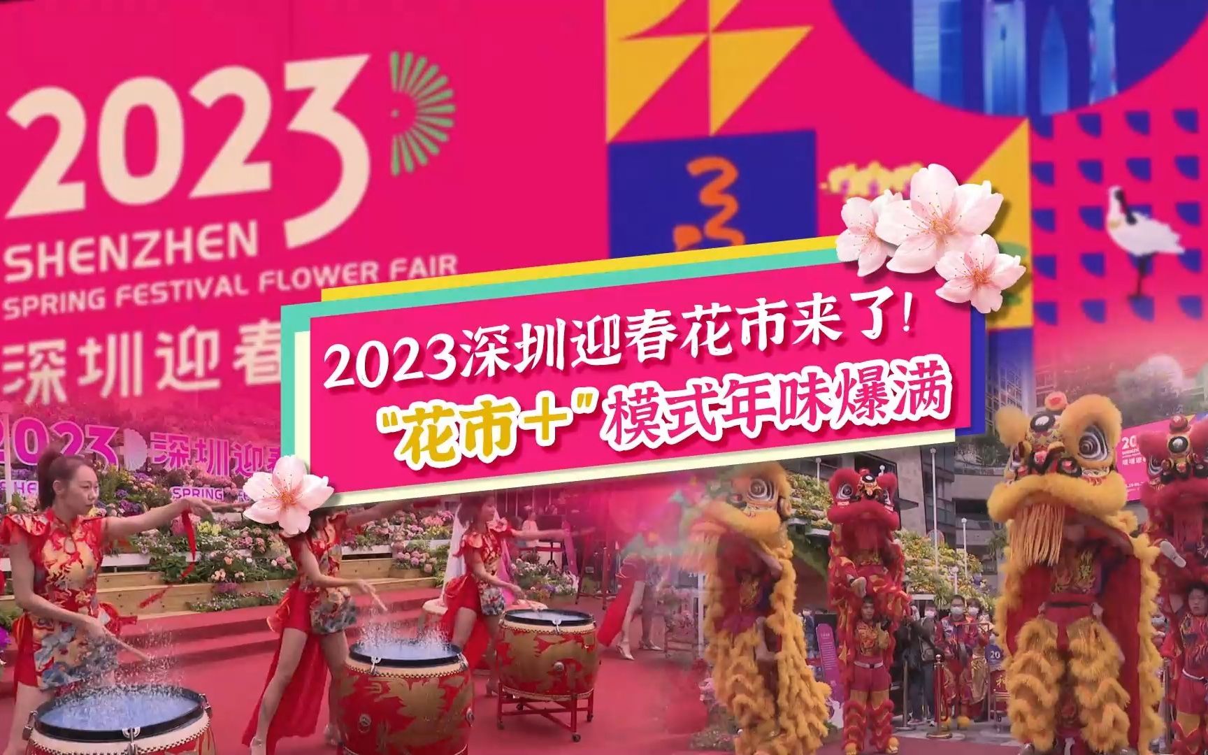 2023深圳迎春花市来了! “花市+”模式年味爆满哔哩哔哩bilibili