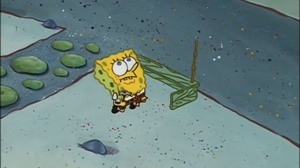 海绵宝宝教你吹泡泡,章鱼哥竟然连泡泡都不会吹 #海绵宝宝 #大学生爱