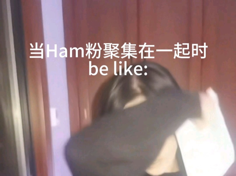 当ham粉聚在一起时be like哔哩哔哩bilibili