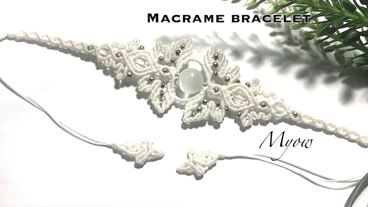 【Myow handmade】手链绳编教程273 MACRAME BRACELET  MYOW 273哔哩哔哩bilibili