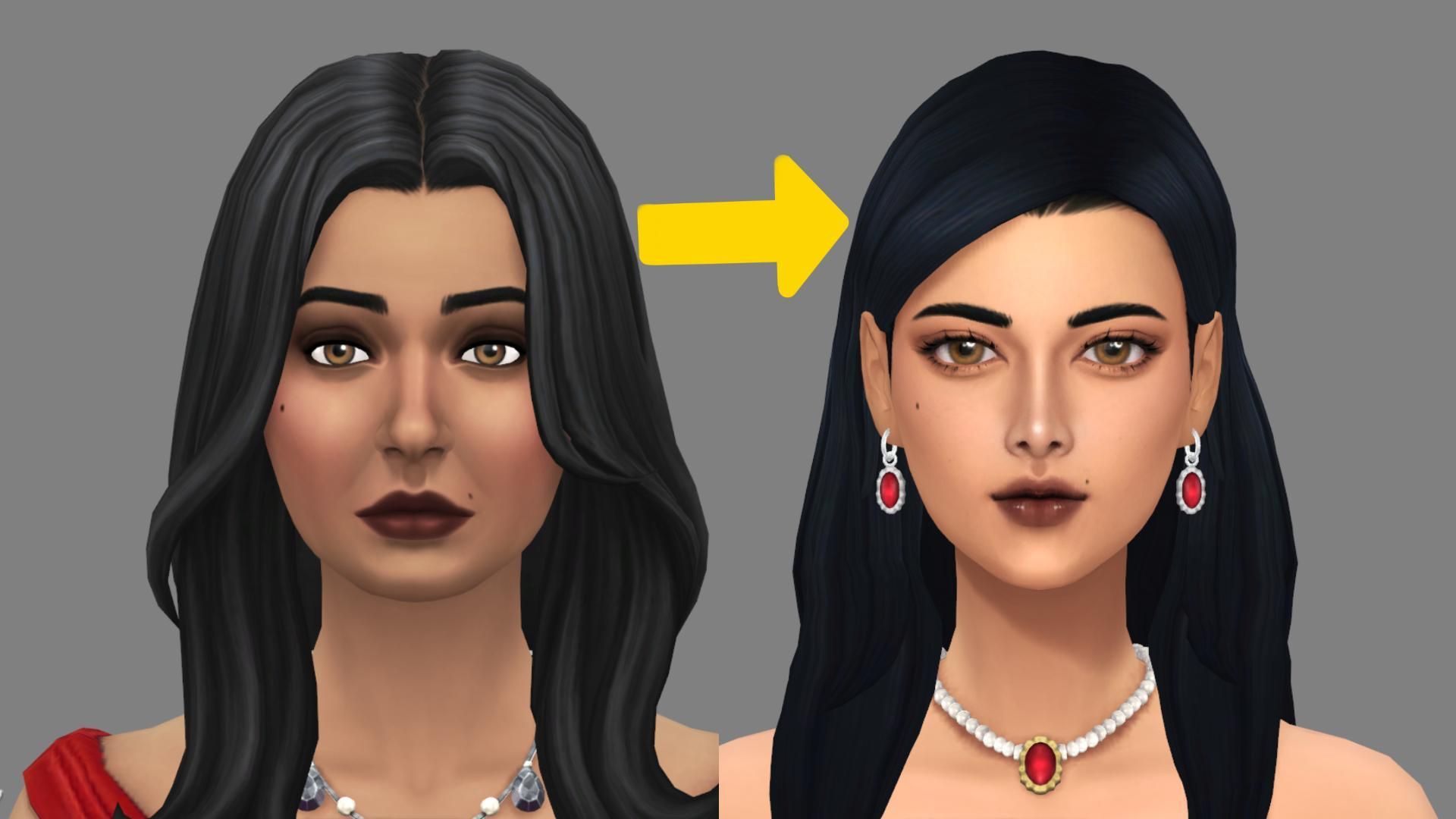 npc整容之哥特卡贝拉-柳溪 哥特家#模拟人生4 捏人 叨逼叨