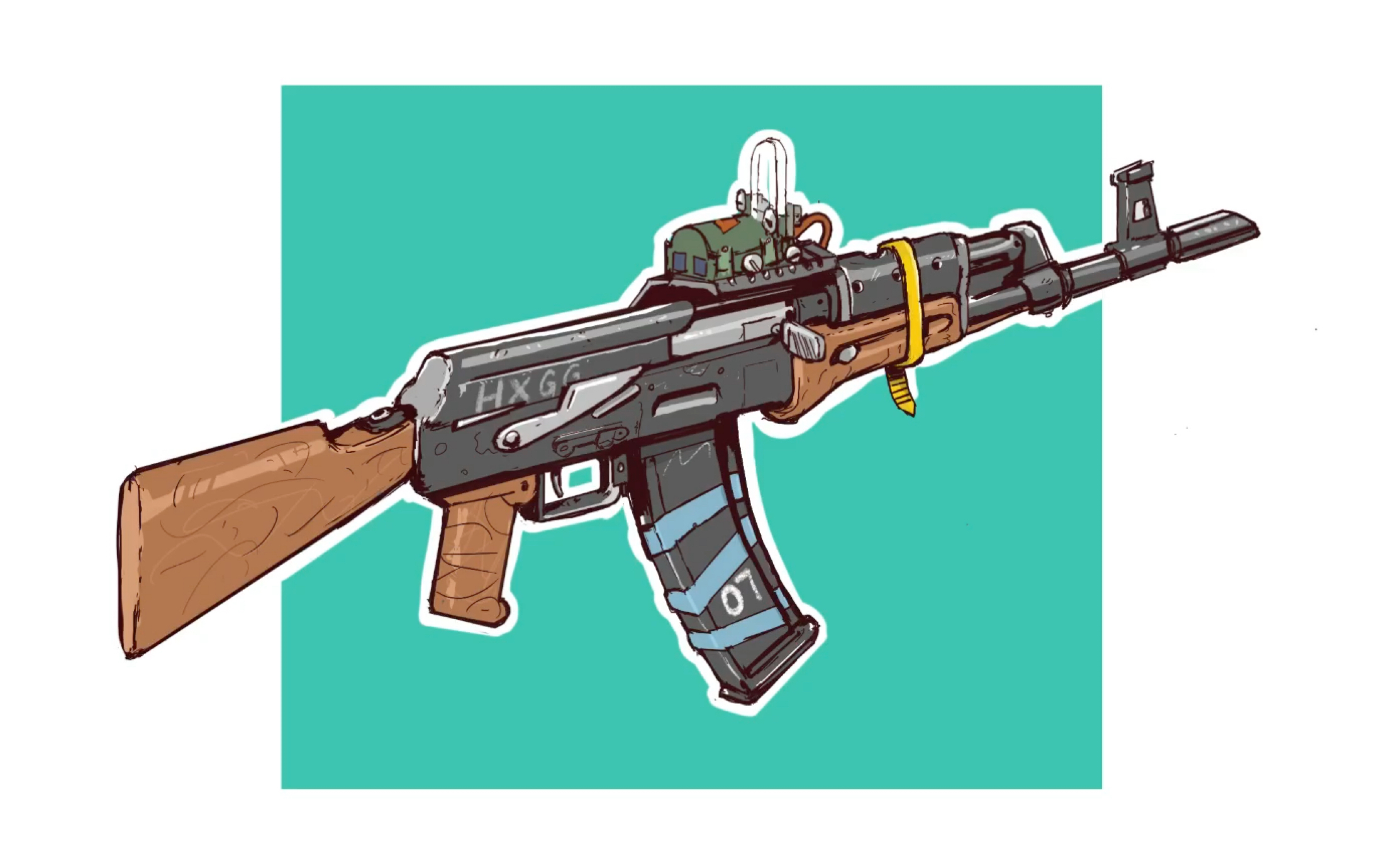 活动作品procreateak47每日自学绘画打卡