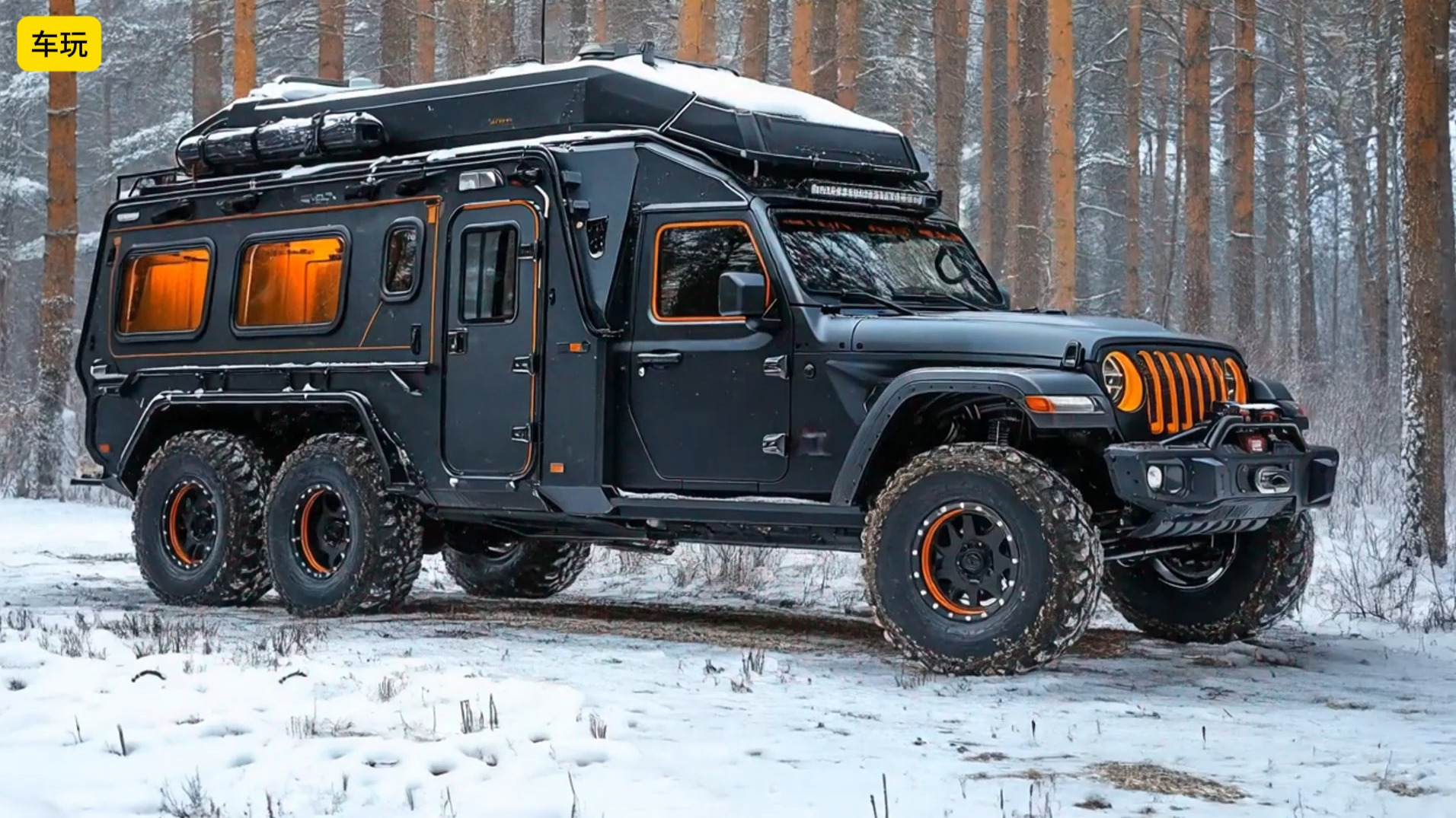 顶级6x6越野旅行车 #车型设计 #越野旅行车 #自驾户外旅行场景设计