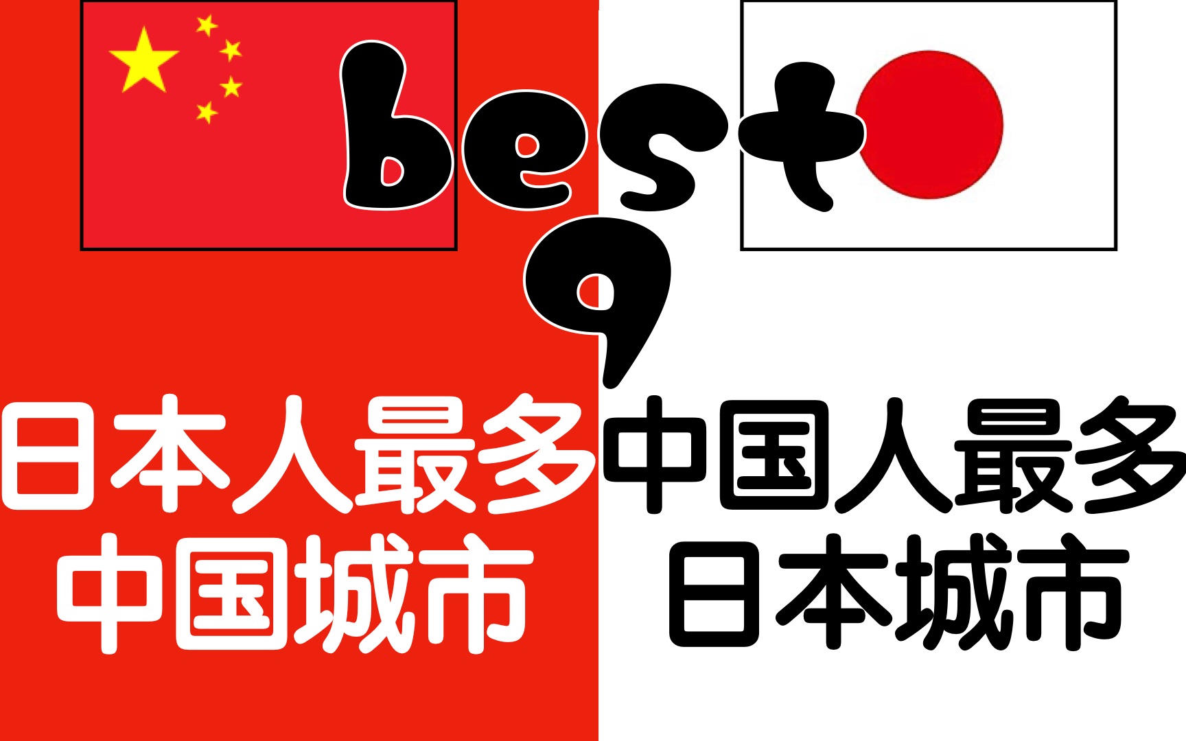 日本人最多的中国城市 VS 中国人最多的日本城市(2020年)哔哩哔哩bilibili