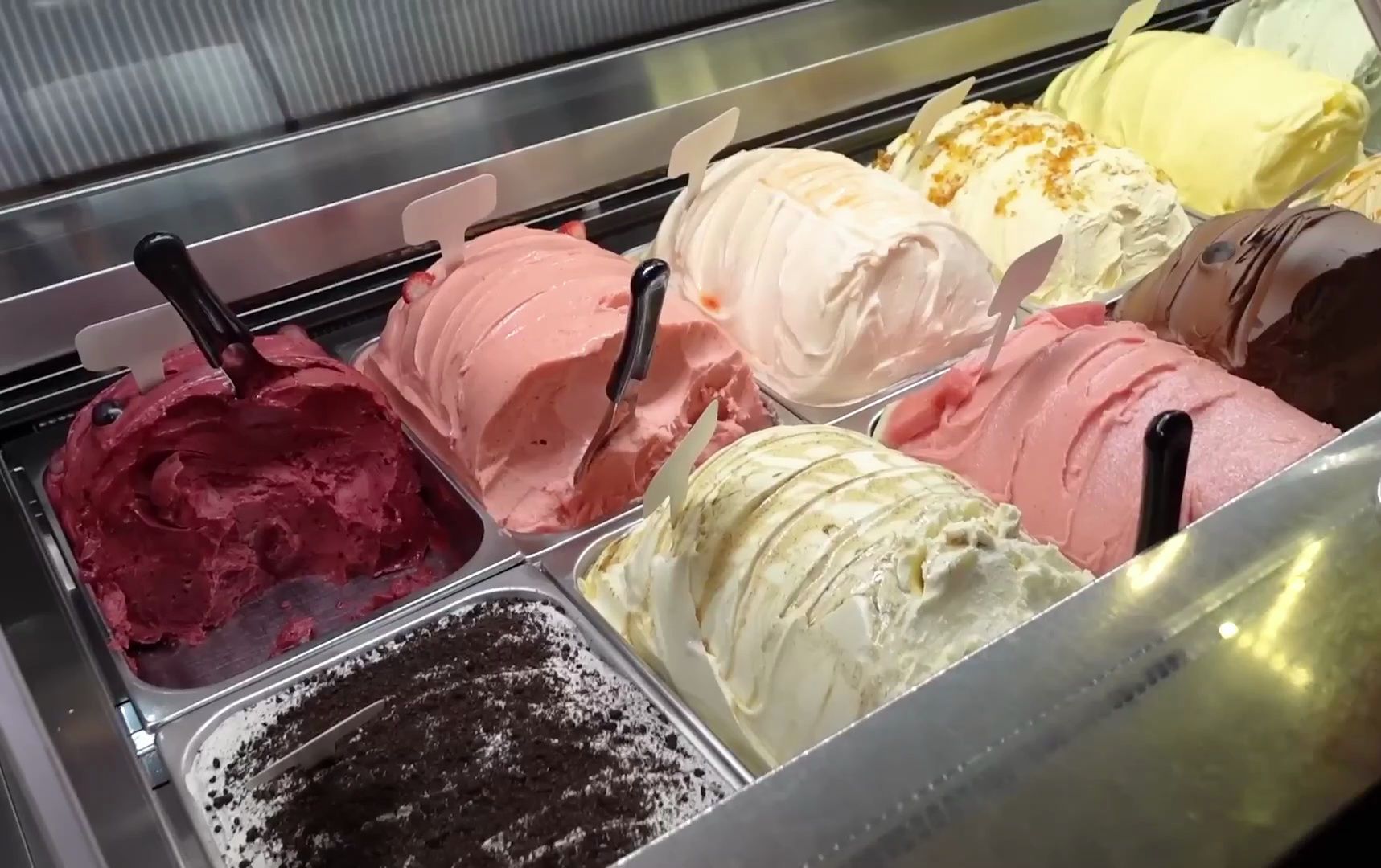 手工gelato冰淇淋制作 冰淇淋华夫饼