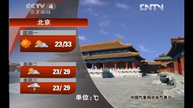 【放送文化】8点57分中国新闻天气预报 20120723
