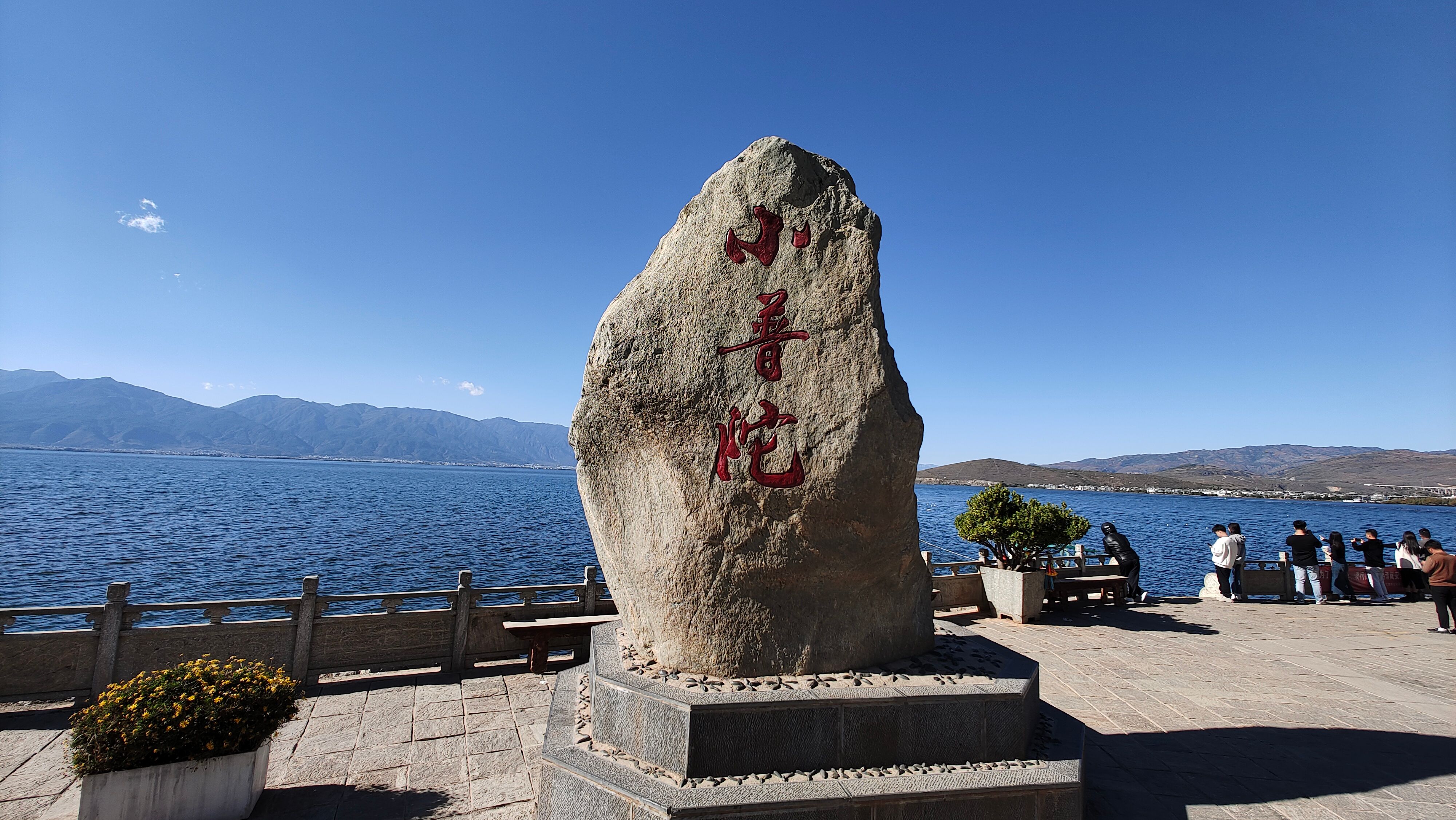 洱海邊的袖珍小島——小普陀,大理的名片景點之一,海鷗飛翔絕美