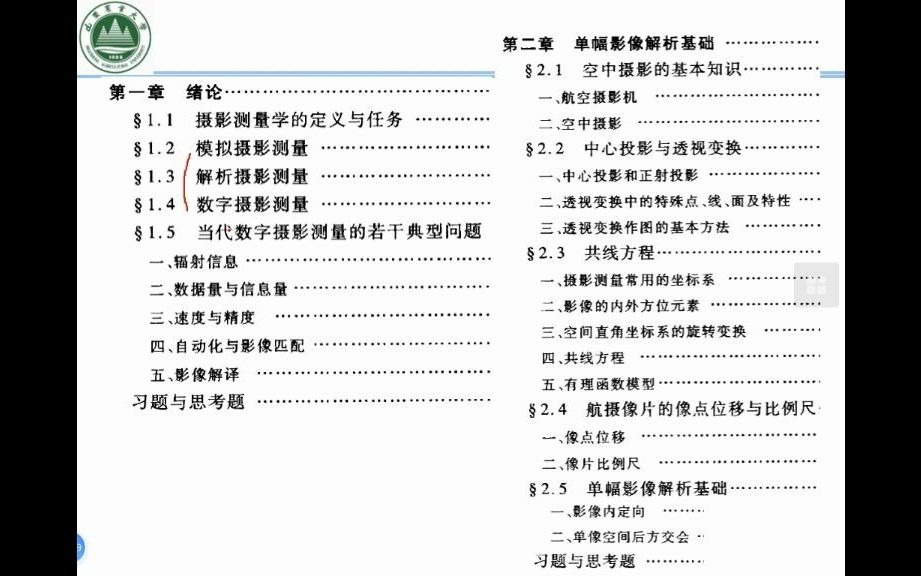 《摄影测量学》第12次课1123 空三4.4航带法空三1哔哩哔哩bilibili