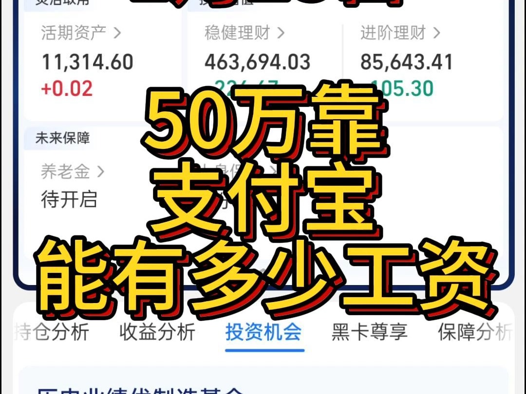 50万支付宝打工!这月收益全没了啊!哔哩哔哩bilibili