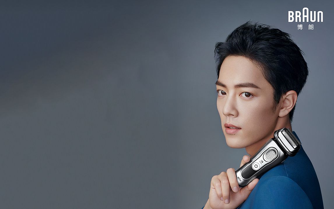 20190725 肖战 x 博朗 拍摄花絮1 肖老师独特的脸部放松方式