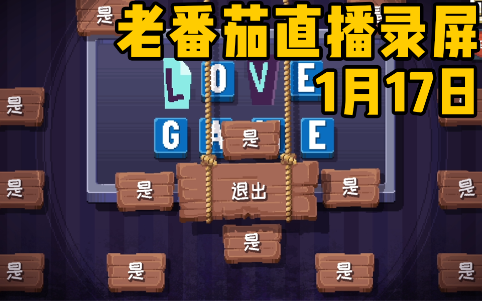 【老番茄录屏】1月17日老番茄直播录屏 there is no game哔哩哔哩bilibili