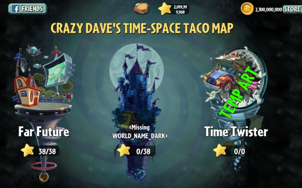 [图]【PVZ 2 考古】你还记得迷宫地图时期被西宝隐藏的Time Twister吗？这个世界究竟有什么关卡？