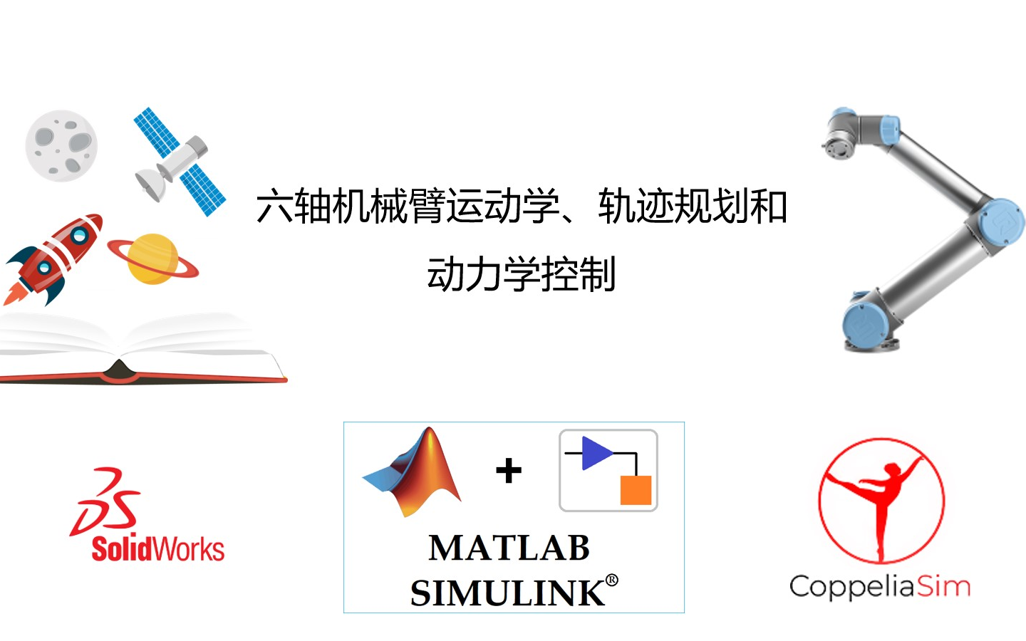 [图]【史上最强机械臂教程】机械臂运动学、轨迹规划和动力学控制仿真