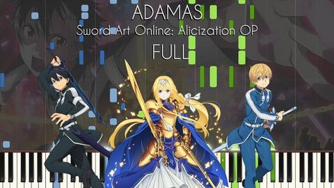 Adamas Sword Art Online Alicization 刀劍神域 鋼琴版 Piano Version 哔哩哔哩