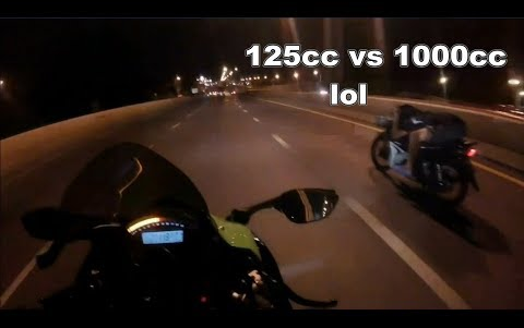 [图]【机车】当鬼火少年想要跟你飙车时1080P----When Small Bike 125cc wants to Race