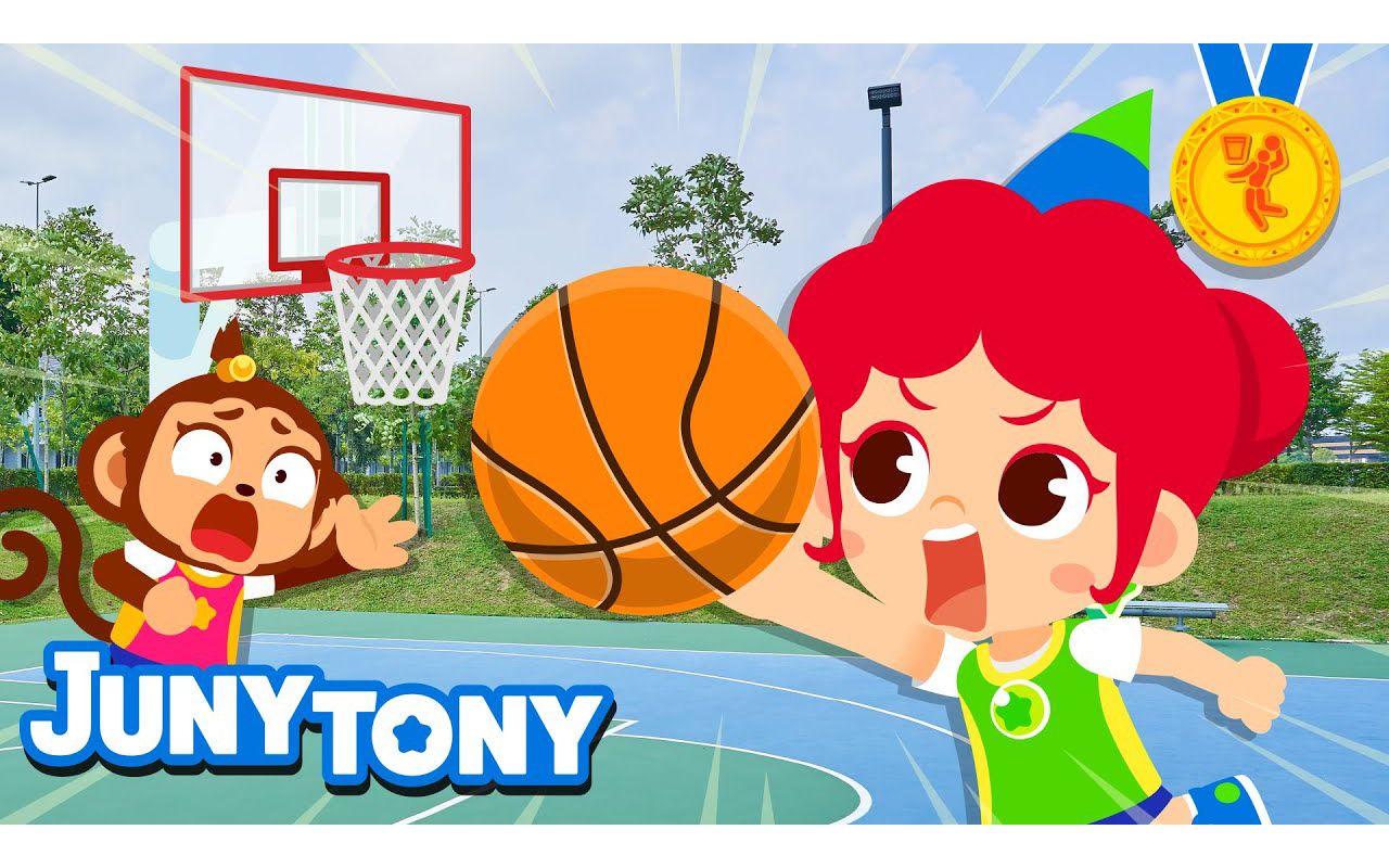 [图]Basketball ? ｜ Shoot Higher! Slam Dunk! Let’s Play Basketball! ｜ Sports Song fo