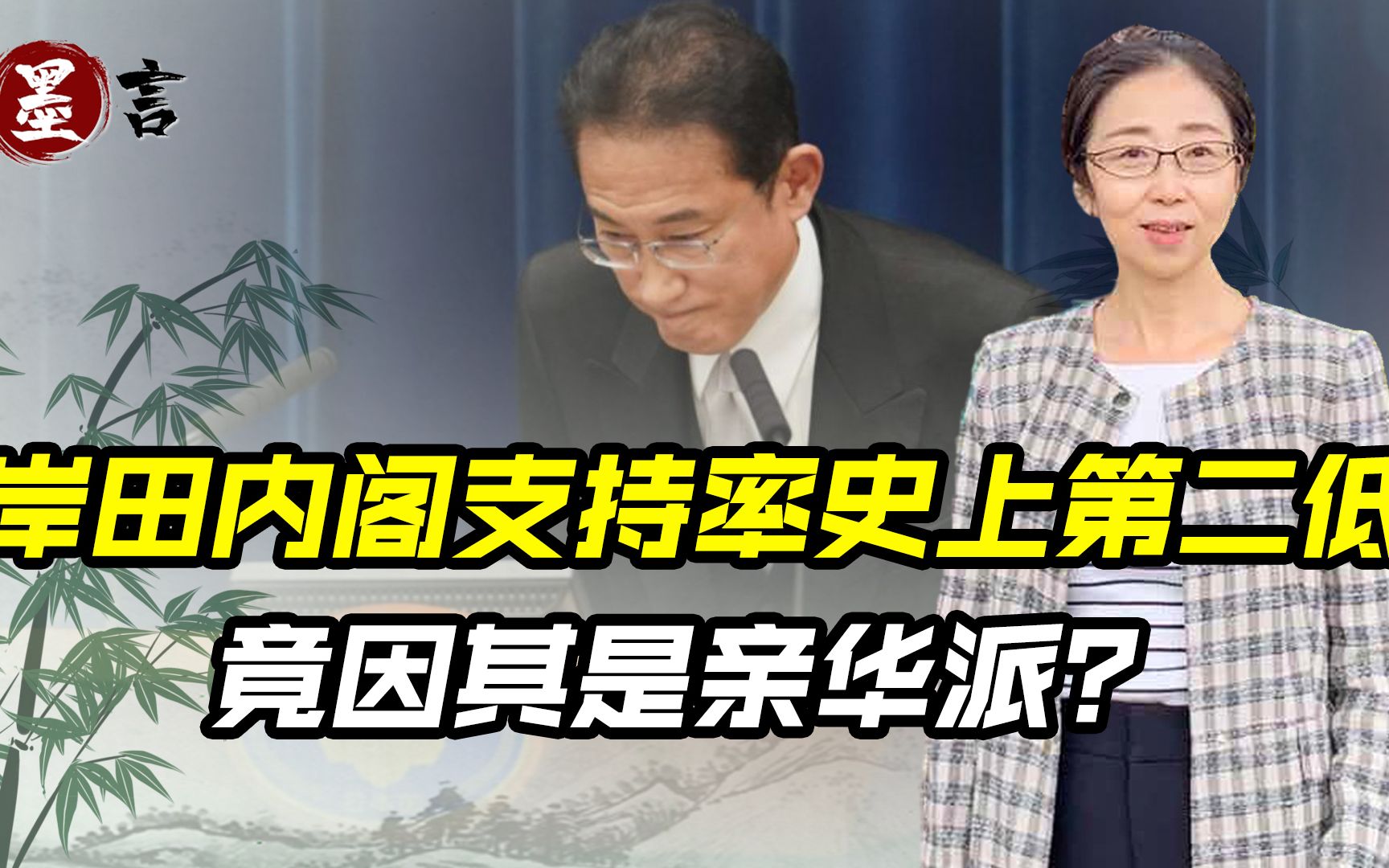 岸田文雄竟是亲华派?日本民众大不满,内阁支持率史上第二低哔哩哔哩bilibili