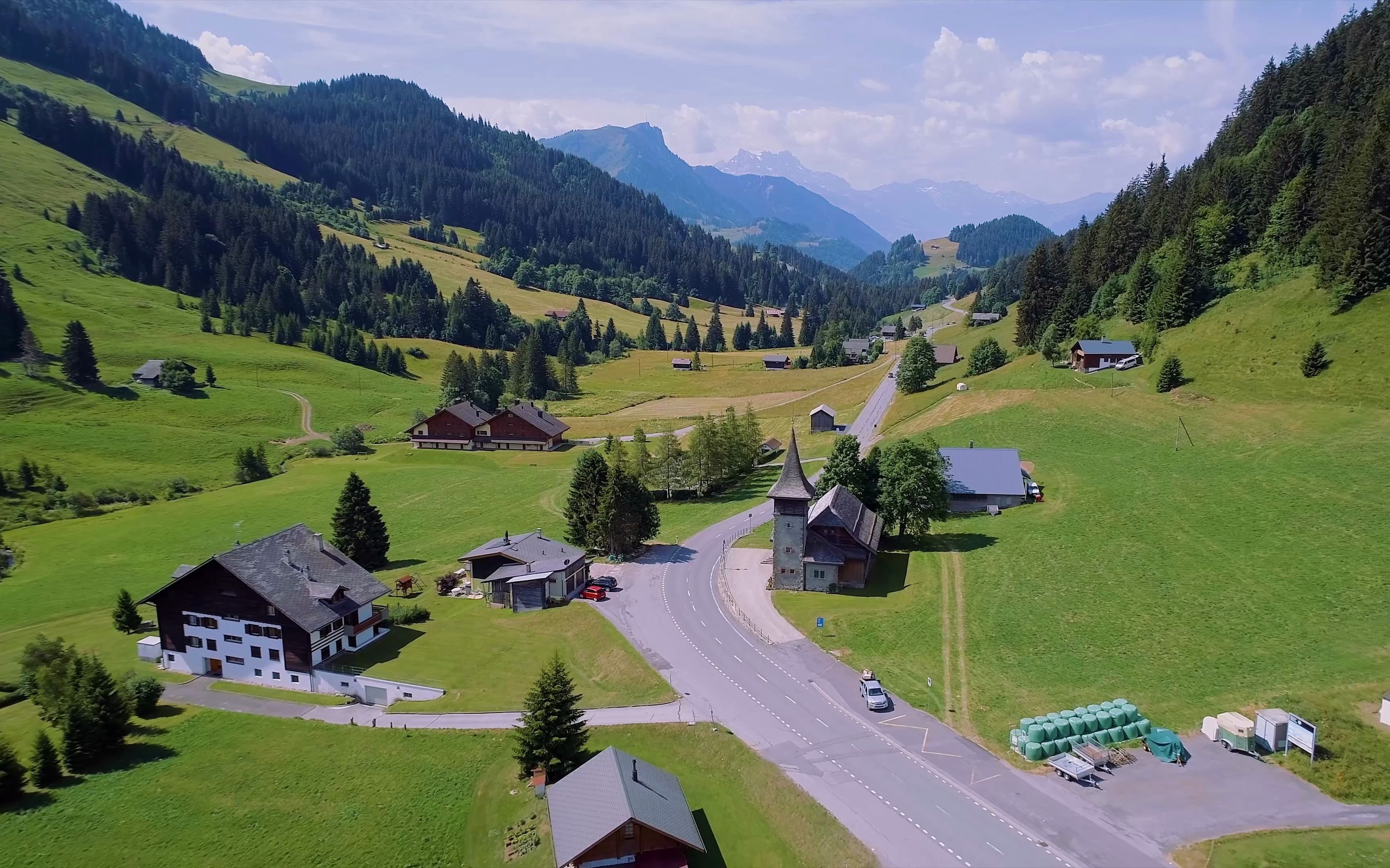 【航拍地球 4k】瑞士-人间天堂