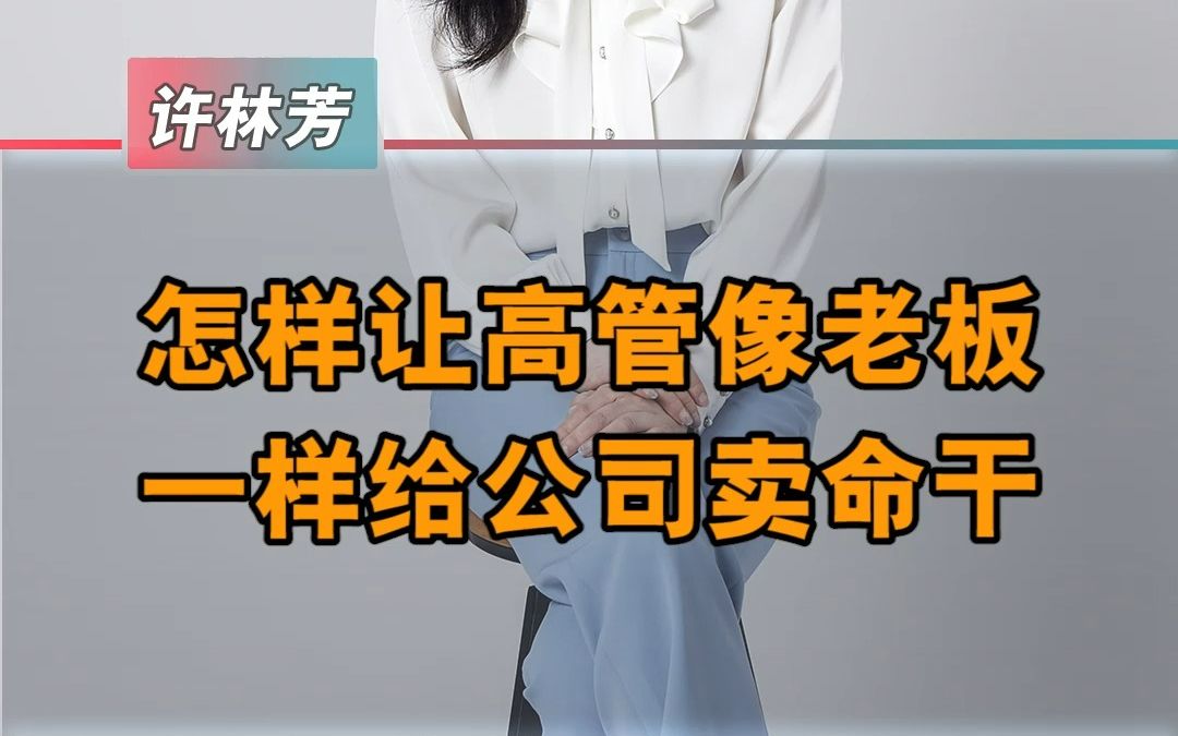 怎么样让高管真正具备主人翁精神哔哩哔哩bilibili