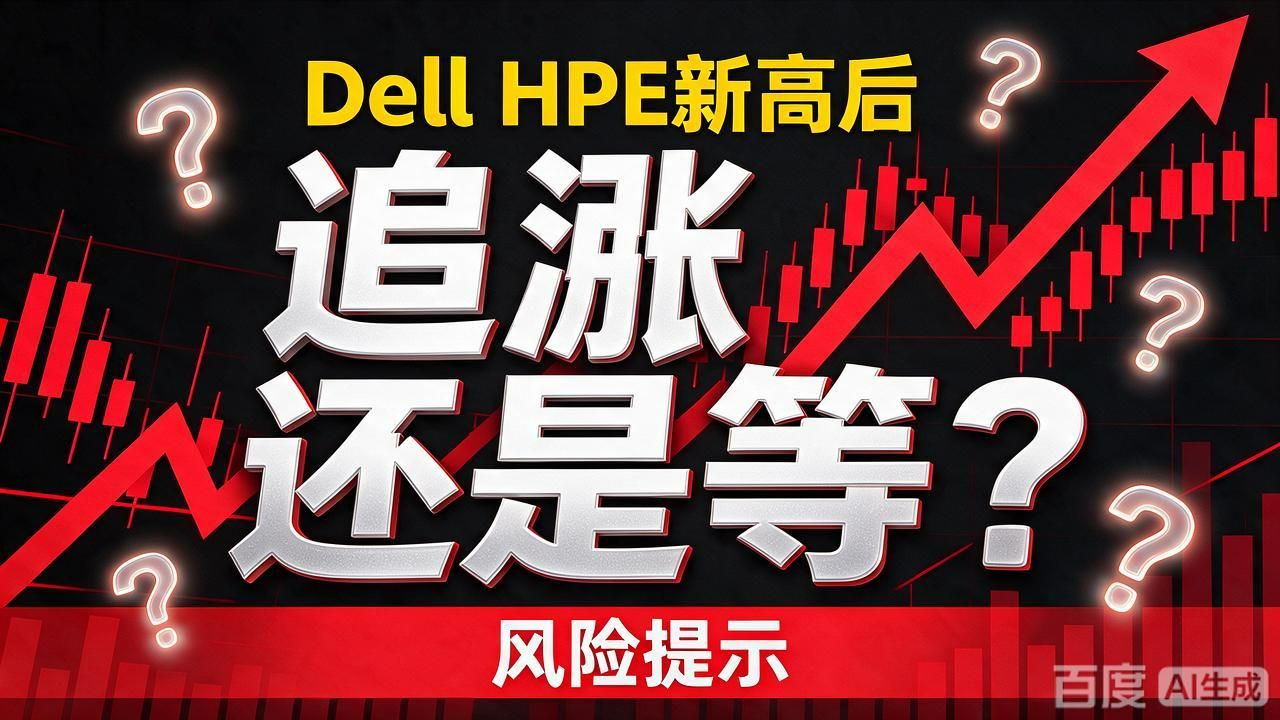 Dell、HPE双双创历史新高!AI基建订单狂飙,谁更强?现在追涨还是等回调?#Dell #HPE #AI服务器 #AI基建 #美股 #科技股 #Oracle