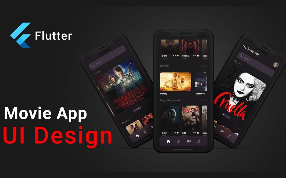 电影APP应用UI设计 | Flutter速度代码哔哩哔哩bilibili