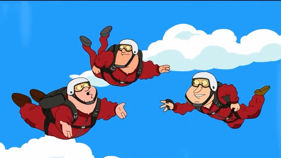 皮特沉浸跳伞不能自拔,打开降落伞差点被灌肠