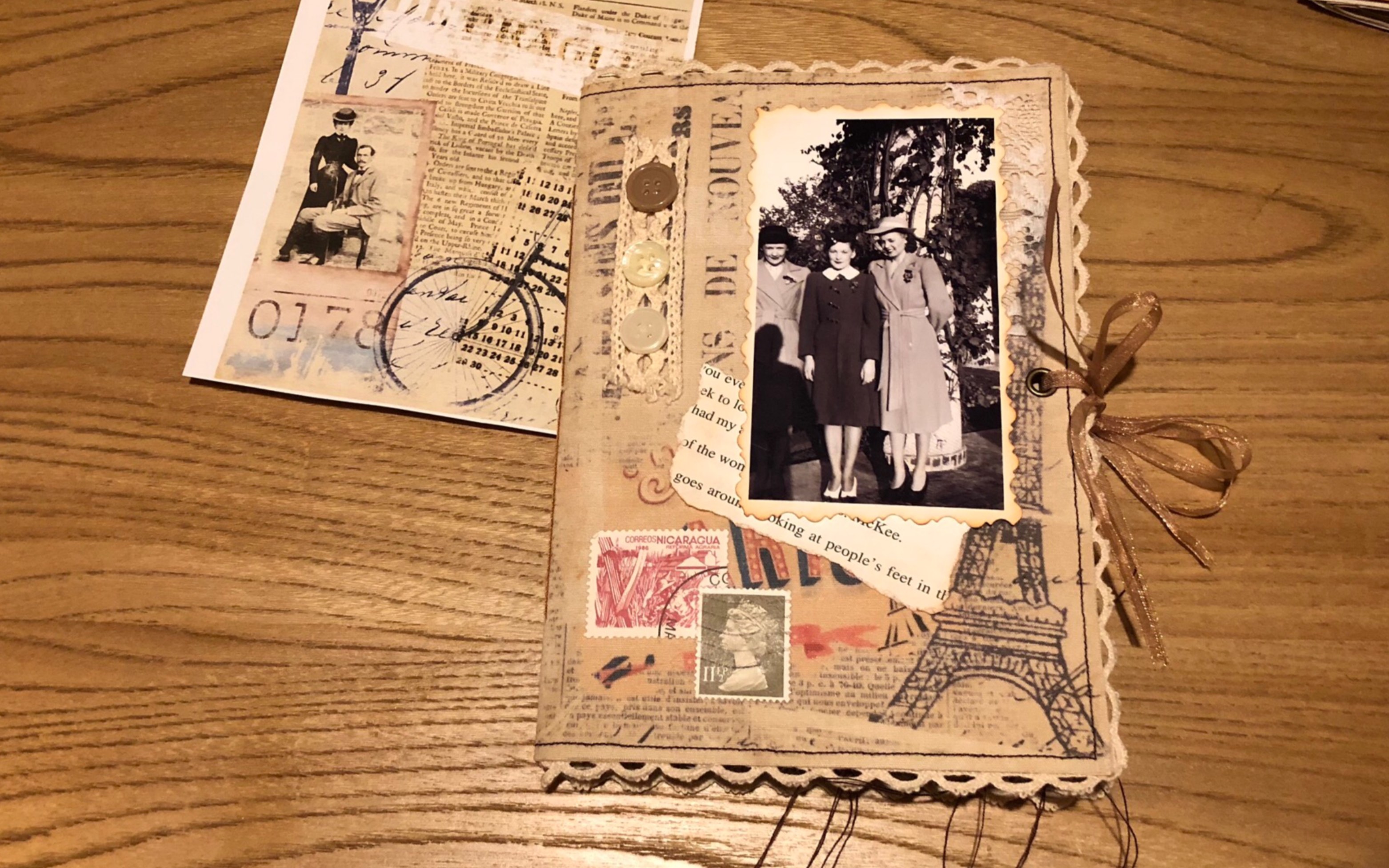 【棉花】junkjournal旅行本 三个女人的爱恨情仇?