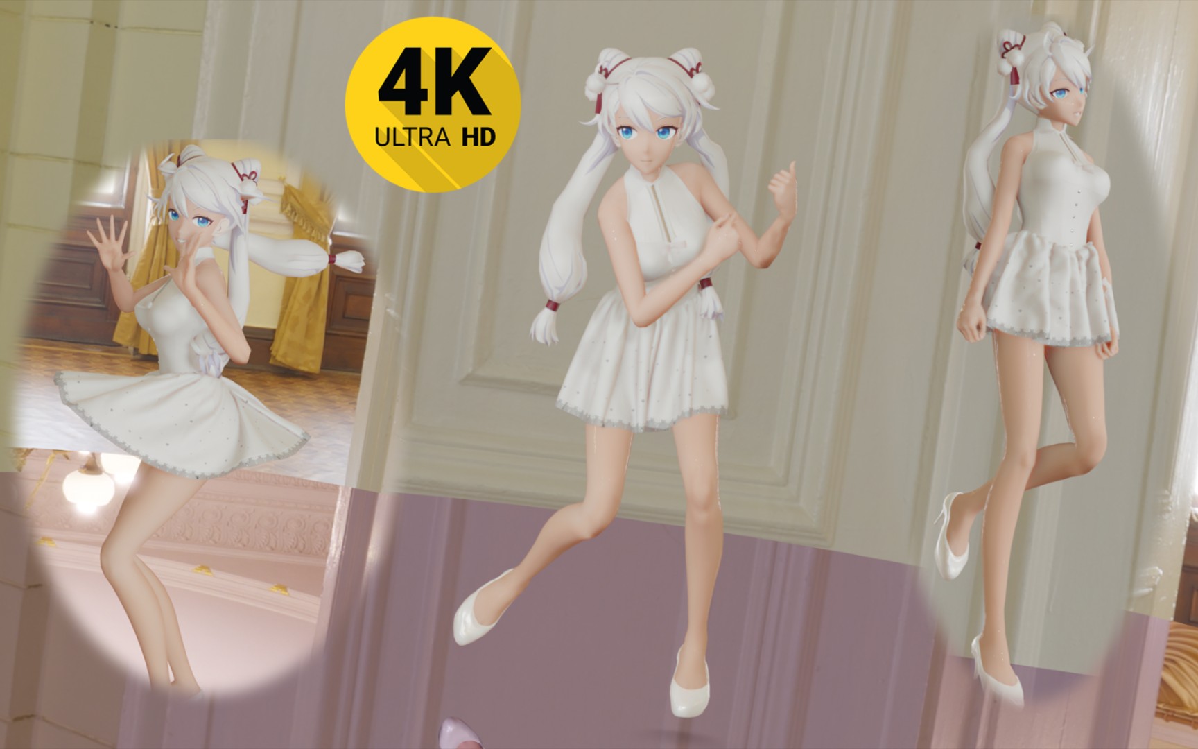 [图]【崩坏3mmd/琪亚娜/布料/KawaiiMMD 025/伪4K】屑舰长是你逼我来跳舞的，可不能看完就走，无情无义啊