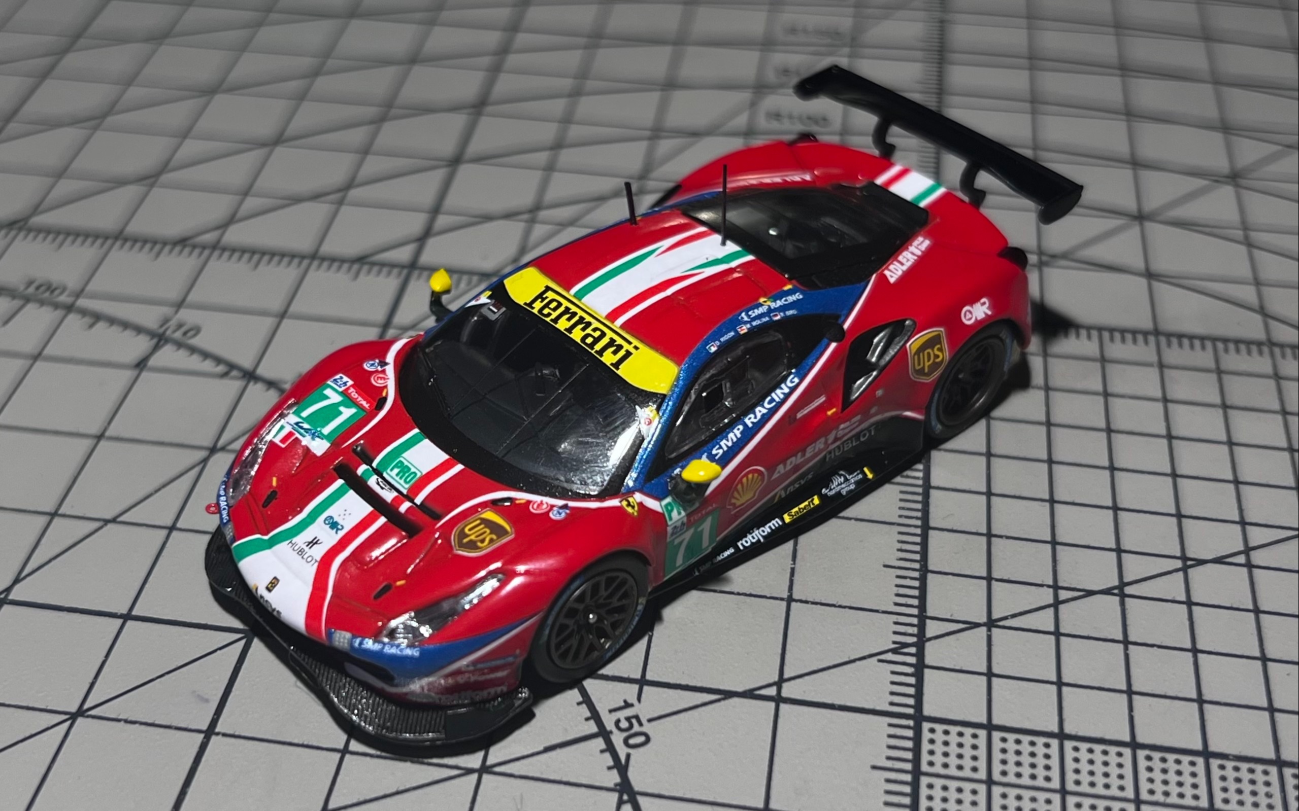 tarmacworks 1/64法拉利488gte小车展示(勒芒2020)