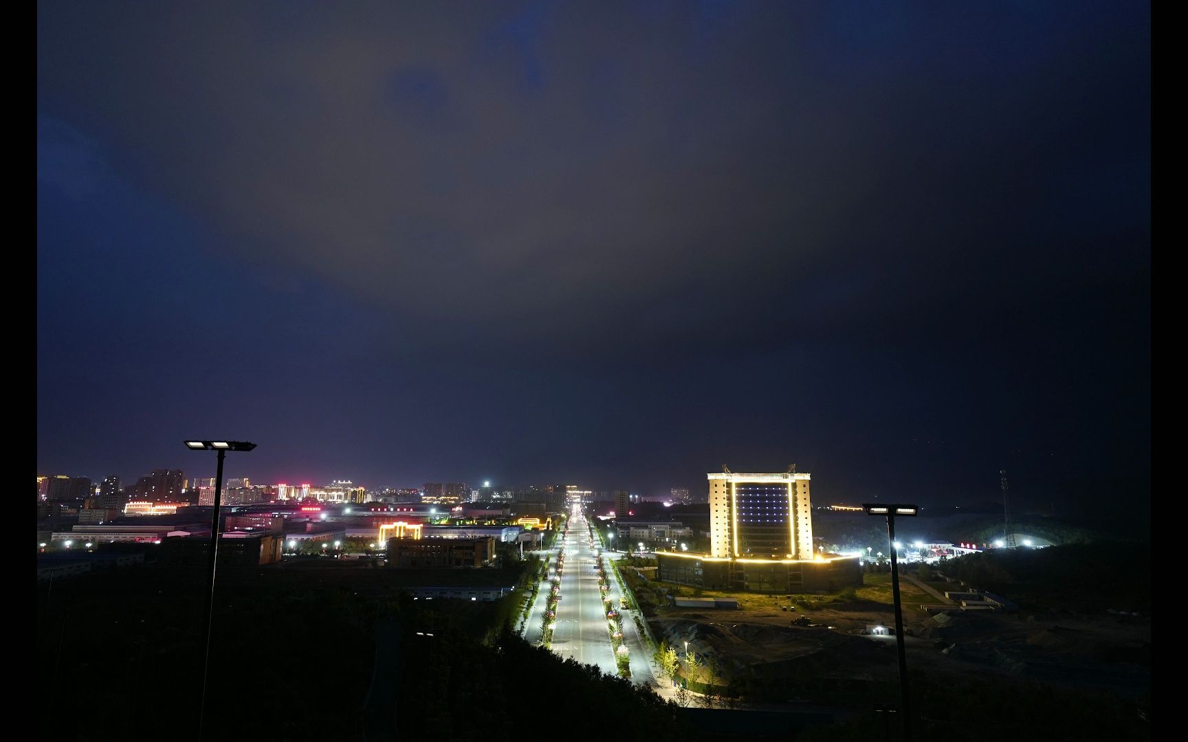 燕山公园日转夜延时摄影