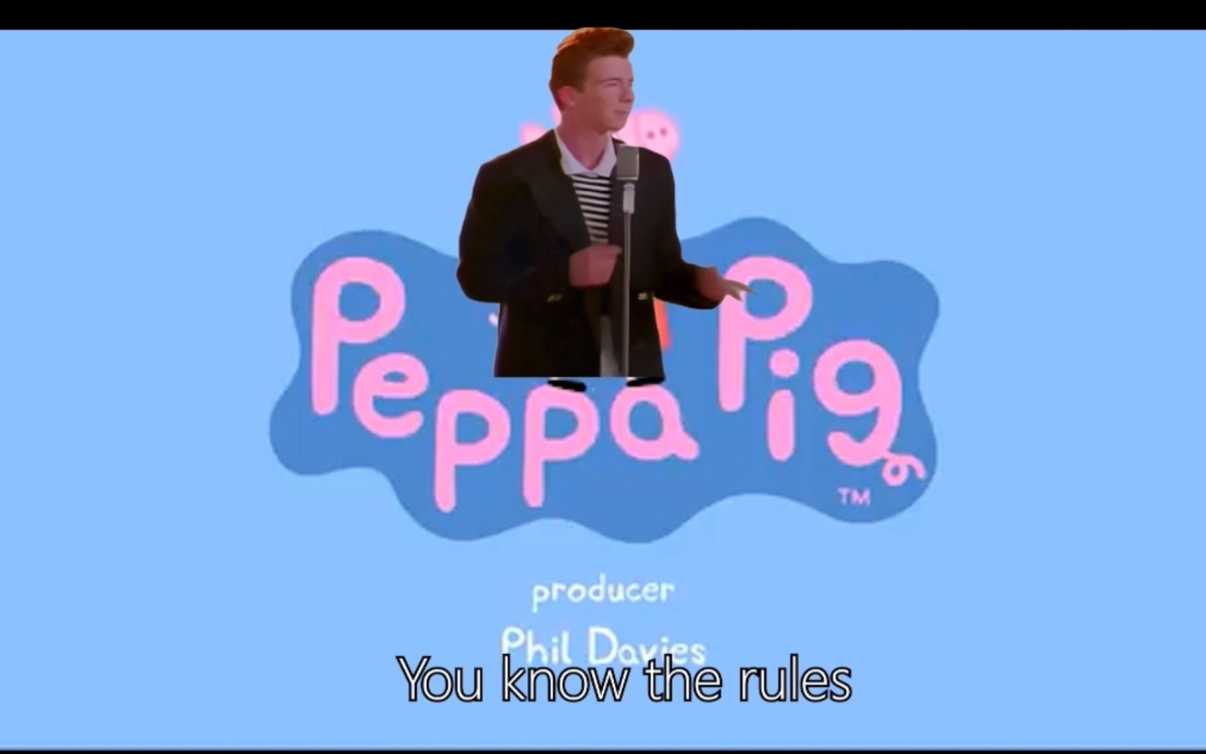 rick astley变佩奇了