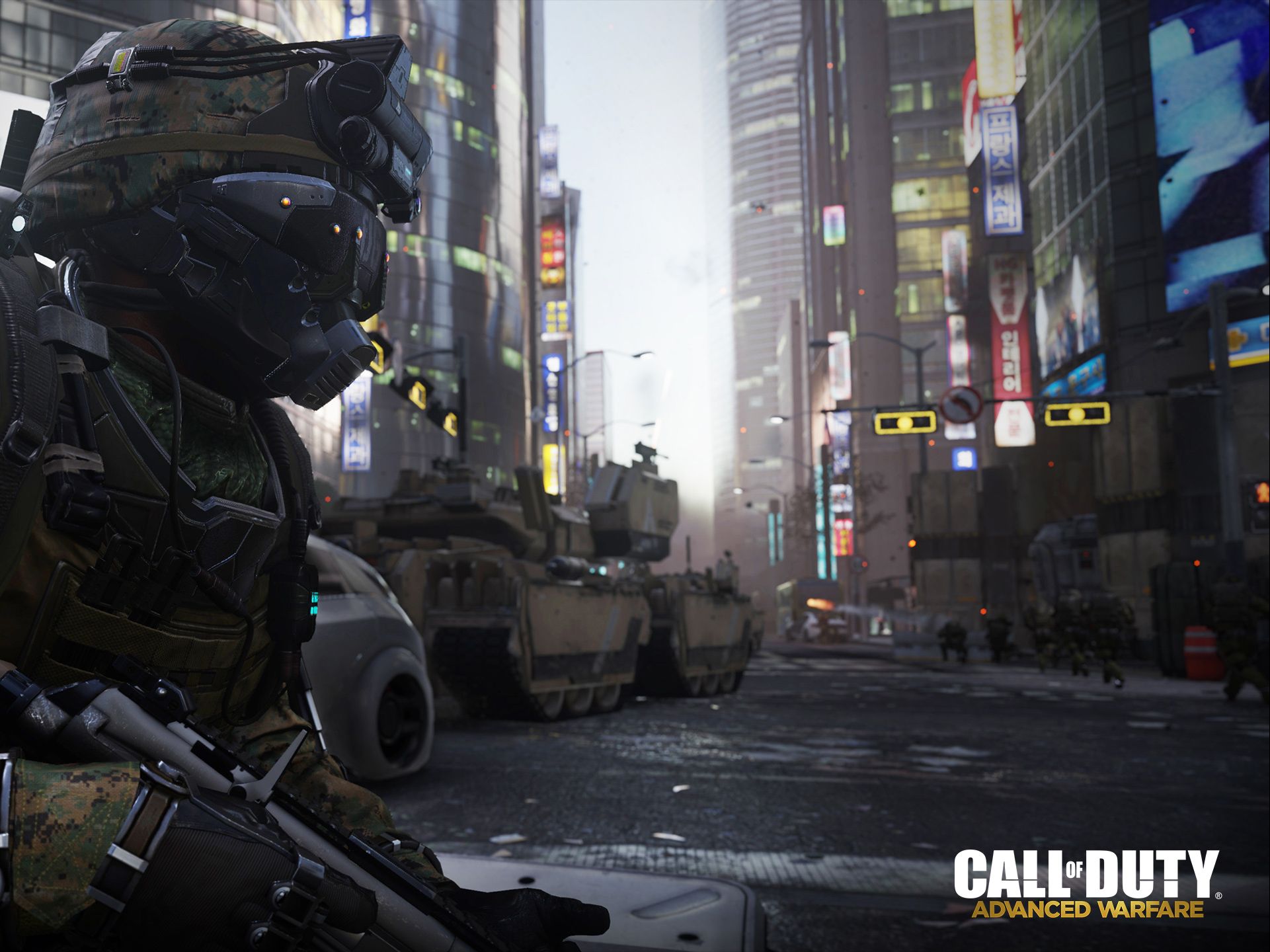 【使命召唤11】战役序幕 未来世界科技战争-空降仓直接着陆到战场一线