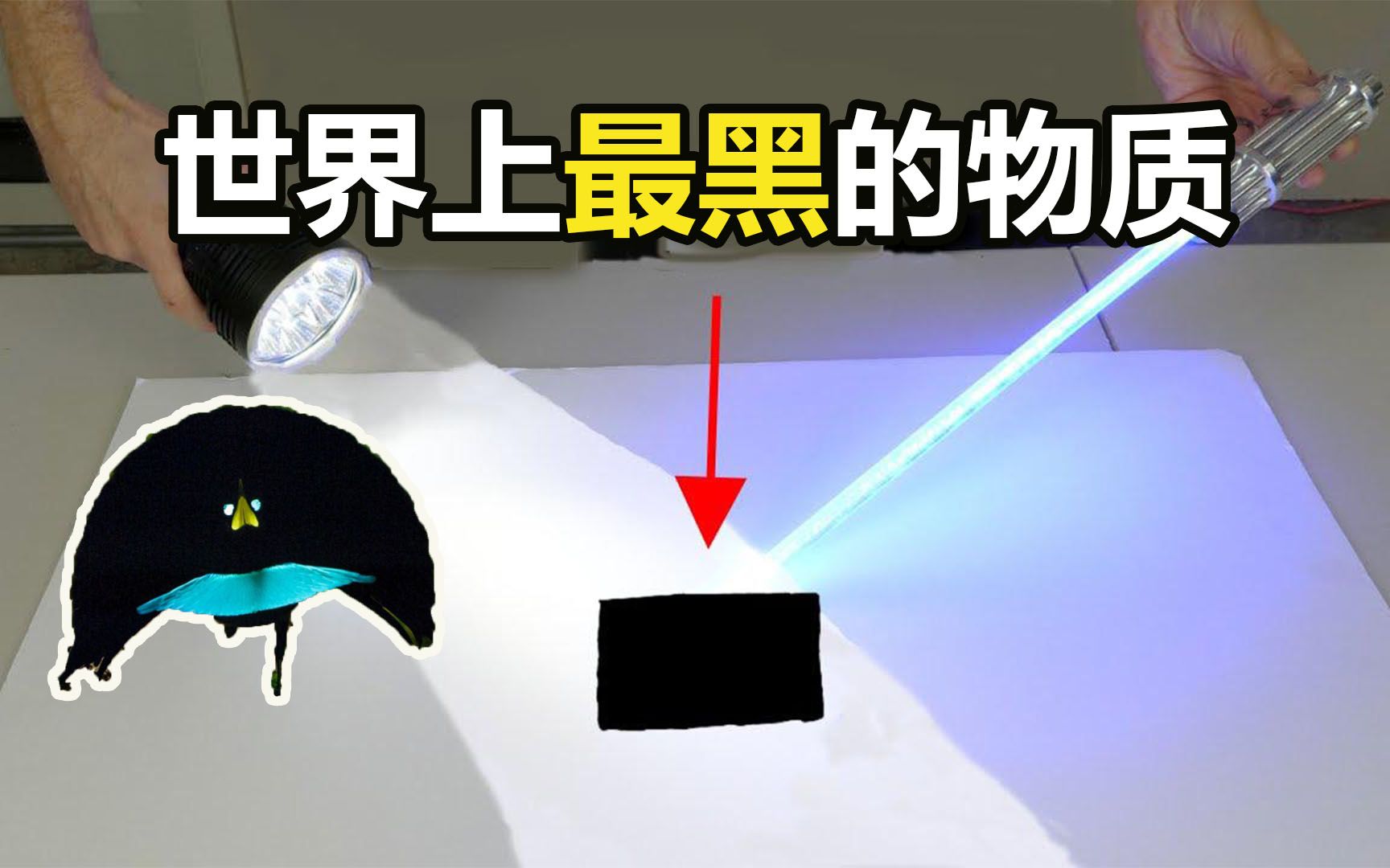 世界上最黑的物质有多黑?它如何让物品实现隐形?看完长见识了哔哩哔哩bilibili