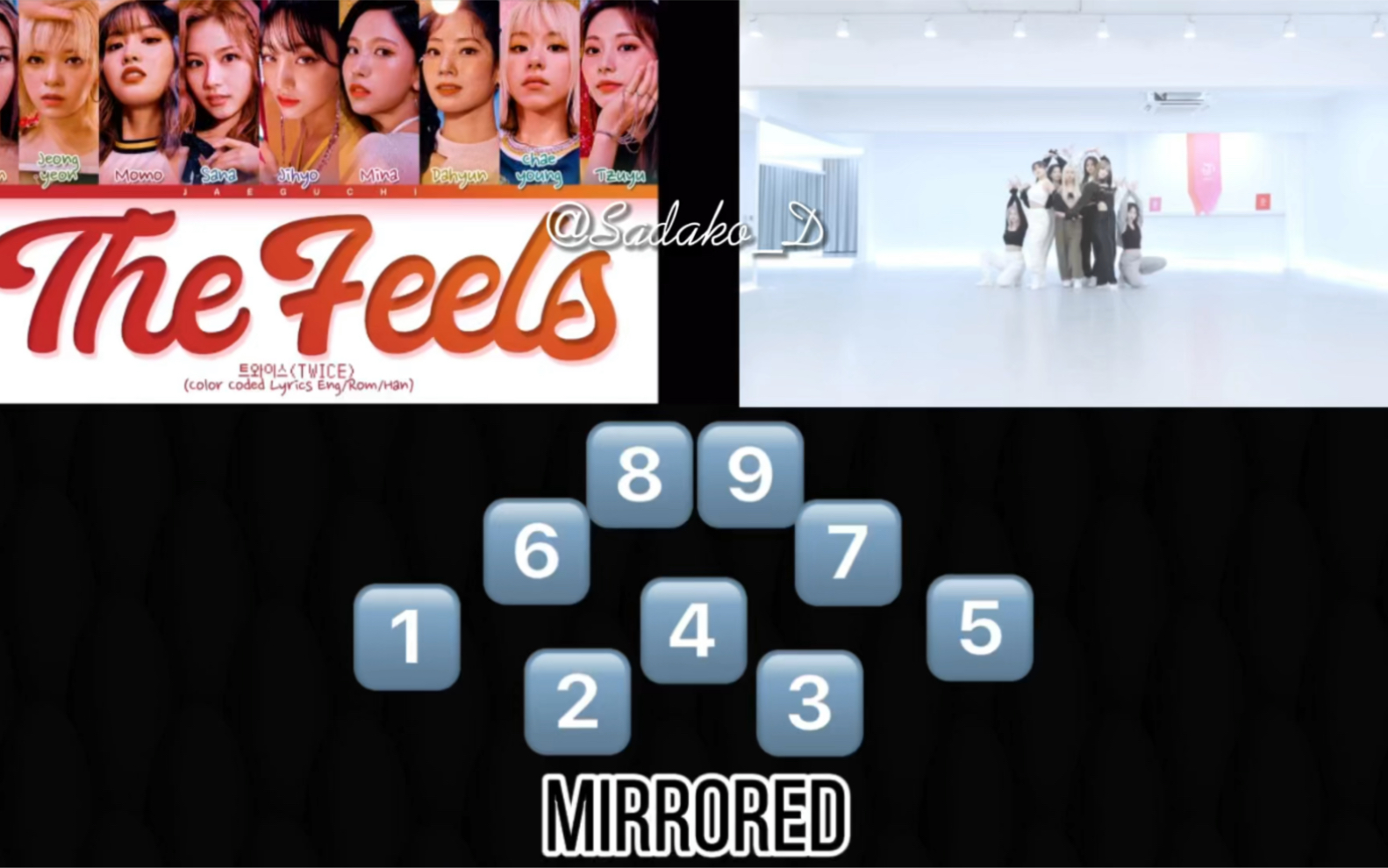 [图]twice-the feels 【9人队形动线】