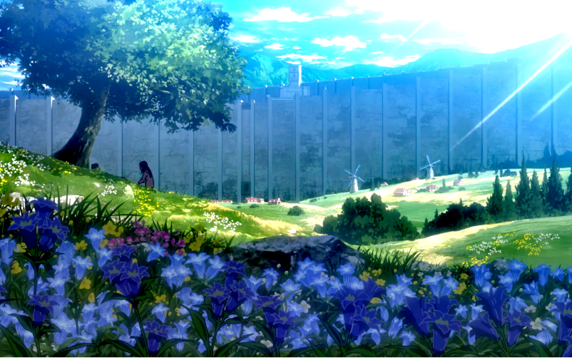 绝美!进击的巨人第一季风景集锦