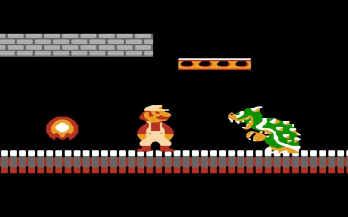 那时用电视机玩的游戏!超级玛丽,关卡5-4