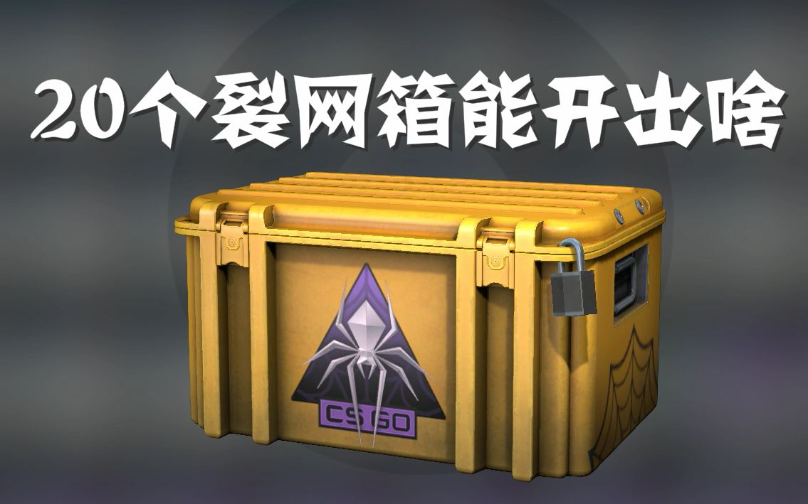 【CSGO开箱】20个裂网大行动箱子究竟能开出什么!哔哩哔哩bilibili